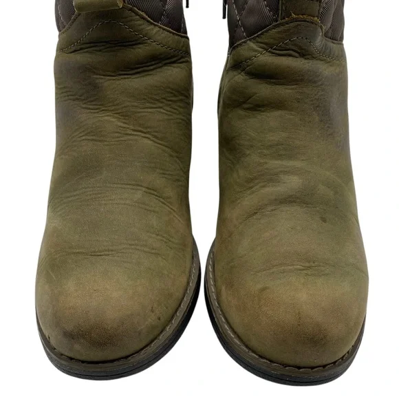 Merrell Womens Shoes Chateau II Mid Boots Sz 7 Green Leather Ankle Waterproof - Picture 6 of 12